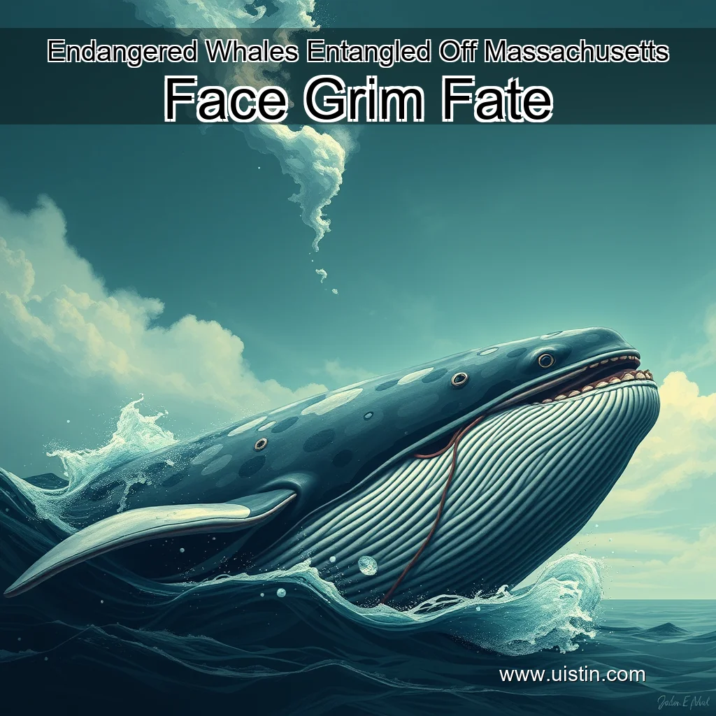 You are currently viewing Endangered Whales Entangled Off Massachusetts Face Grim Fate