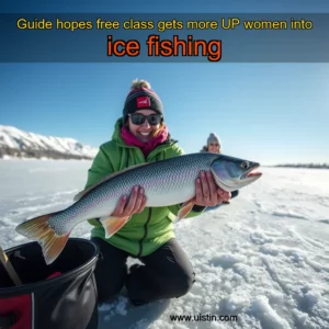 Read more about the article Guide hopes free class gets more UP women into ice fishing