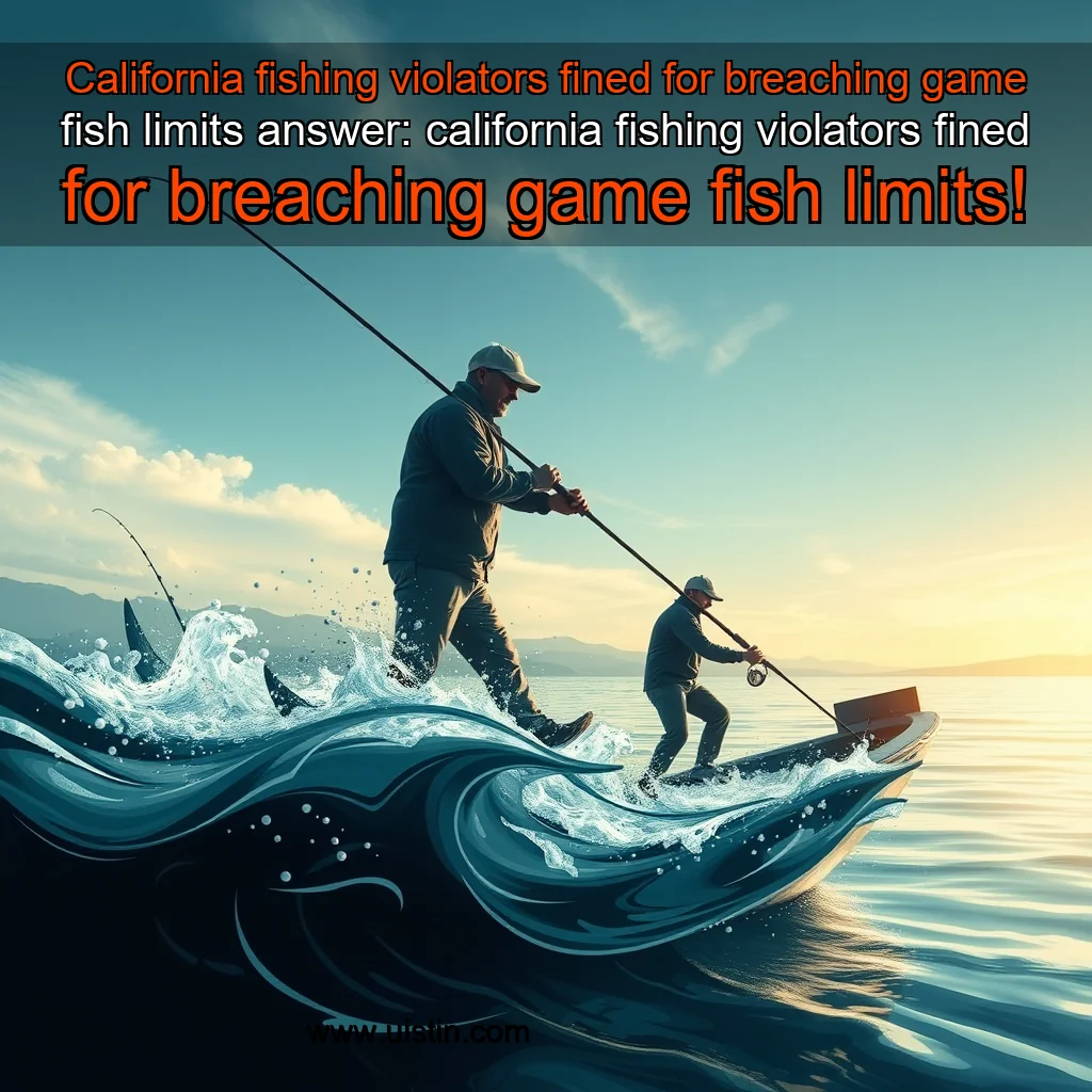 You are currently viewing California fishing violators fined for breaching game fish limits


 answer: california fishing violators fined for breaching game fish limits!