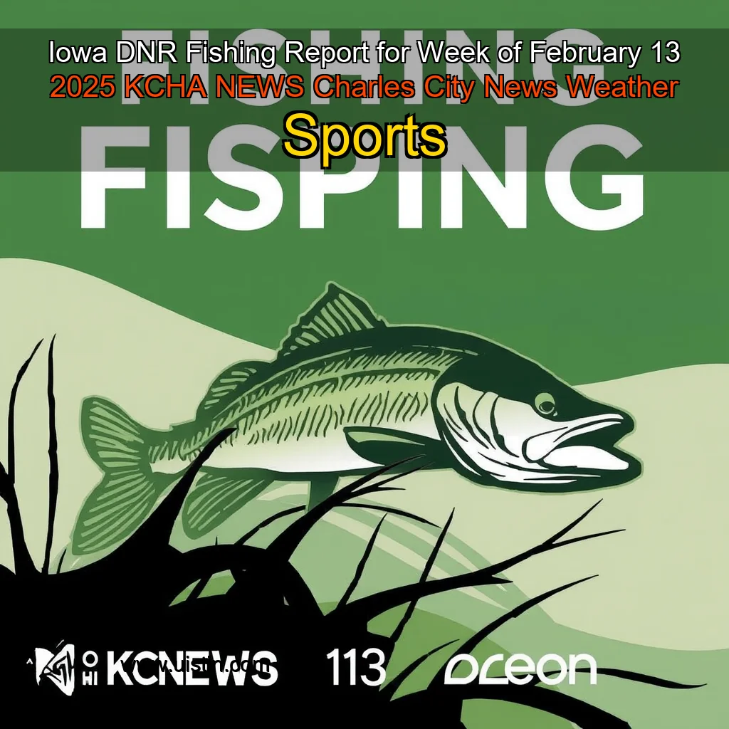 Artistic representation for Iowa DNR Fishing Report for Week of February 13 2025 KCHA NEWS Charles City News Weather Sports