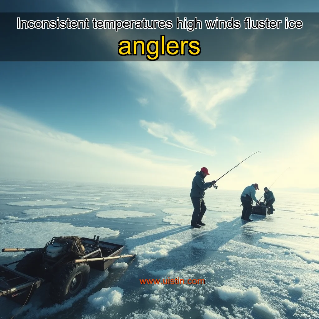 You are currently viewing Inconsistent temperatures  high winds fluster ice anglers