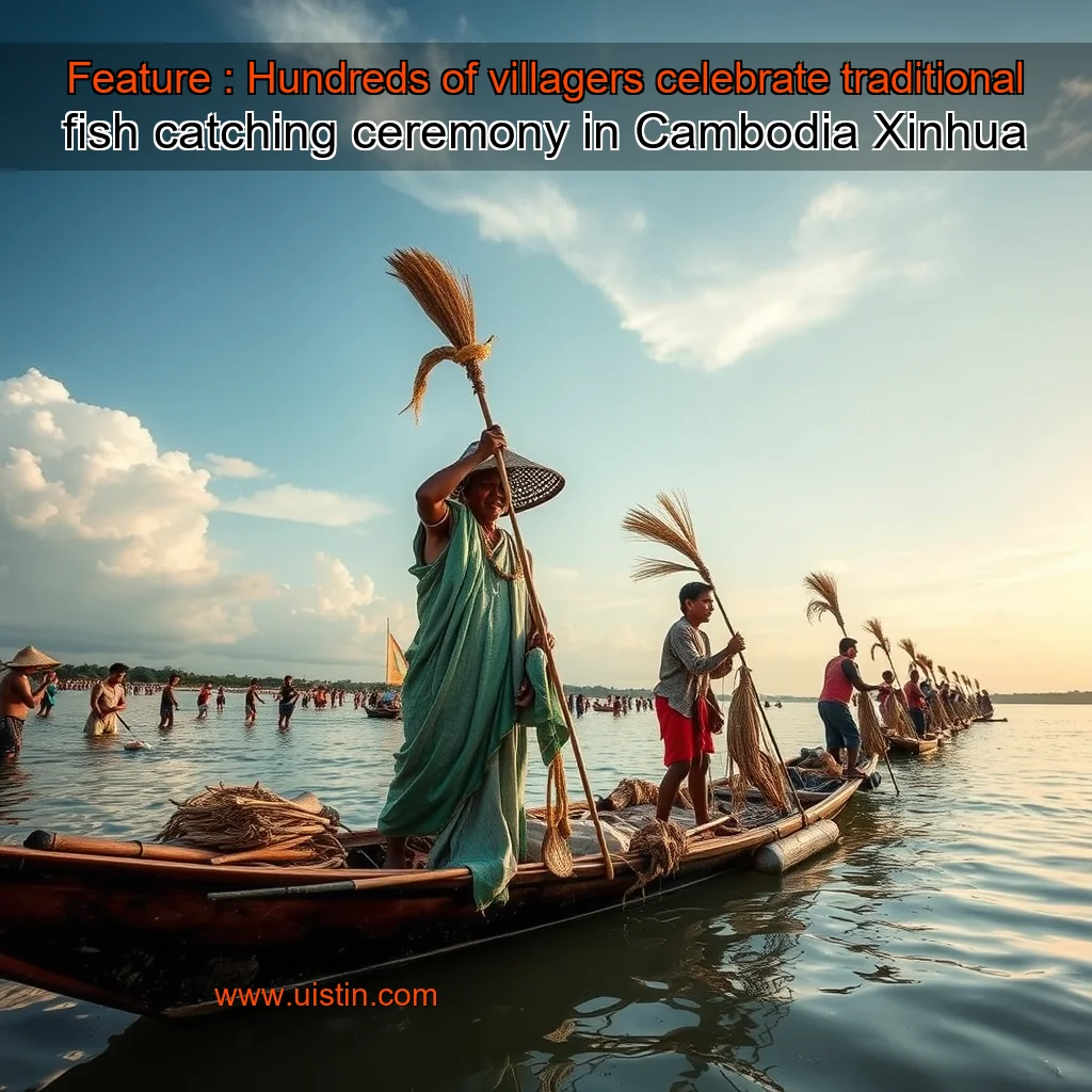 You are currently viewing Feature : Hundreds of villagers celebrate traditional fish  catching ceremony in Cambodia  Xinhua