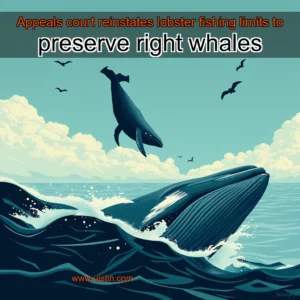 Read more about the article Appeals court reinstates lobster fishing limits to preserve right whales