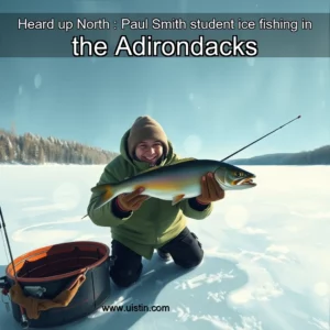 Read more about the article Heard up North : Paul Smith student ice fishing in the Adirondacks