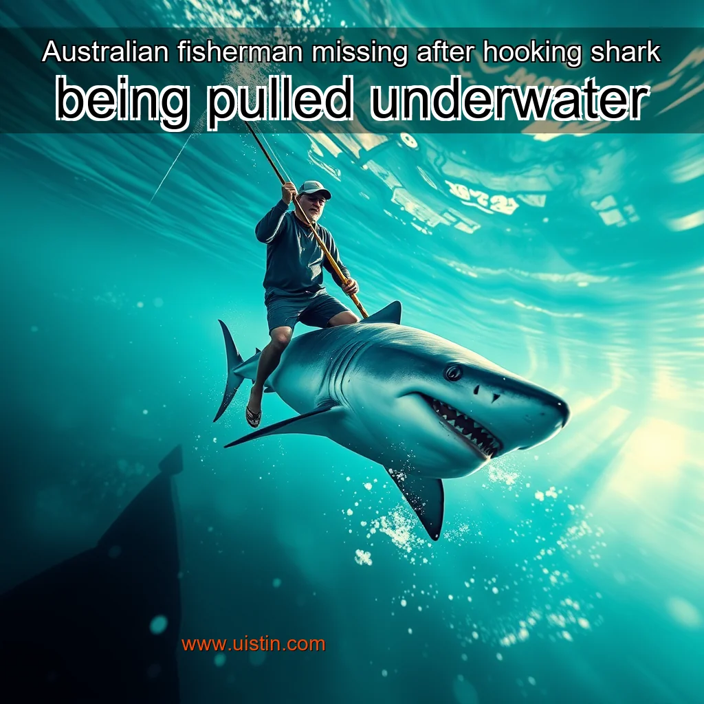 You are currently viewing Australian fisherman missing after hooking shark  being pulled underwater