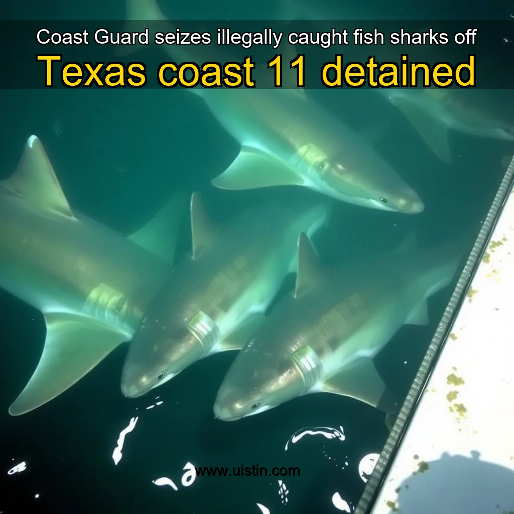 You are currently viewing Coast Guard seizes illegally caught fish  sharks off Texas coast  11 detained