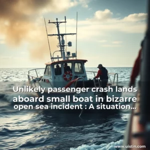 Read more about the article Unlikely passenger crash  lands aboard small boat in bizarre open  sea incident : A situation that could have been very different