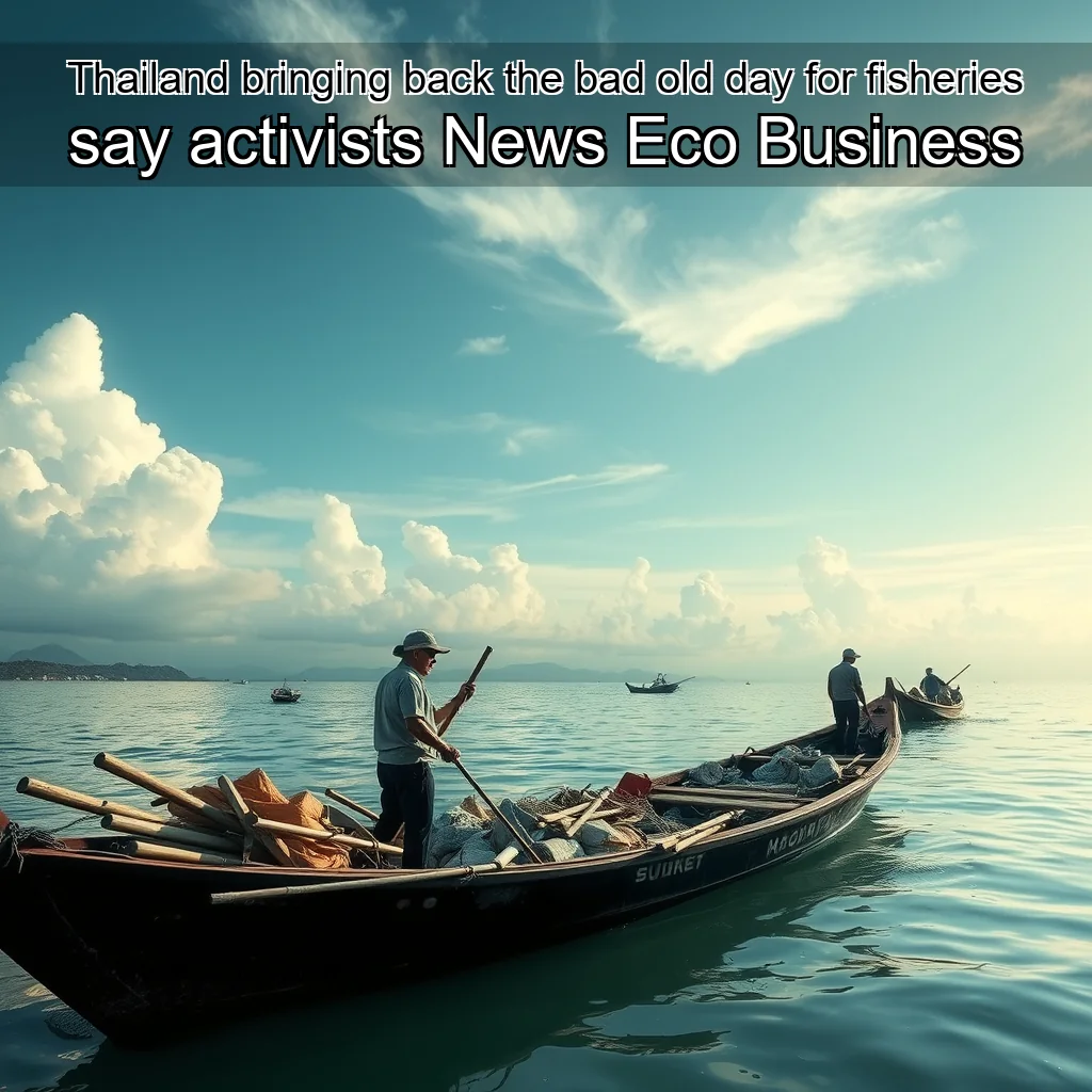 Artistic representation for Thailand bringing back the bad old day for fisheries say activists News Eco Business
