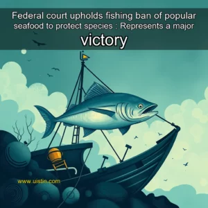 Artistic representation for Federal court upholds fishing ban of popular seafood to protect species : Represents a major victory