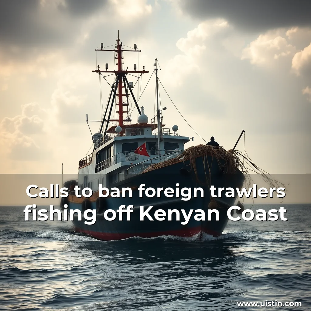 Artistic representation for Calls to ban foreign trawlers fishing off Kenyan Coast