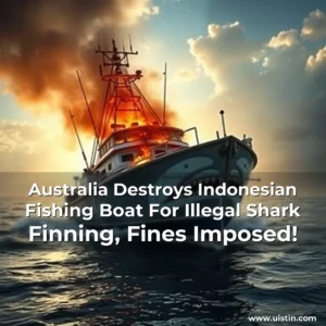 Read more about the article Australia Destroys Indonesian Fishing Boat For Illegal Shark Finning, Fines Imposed!