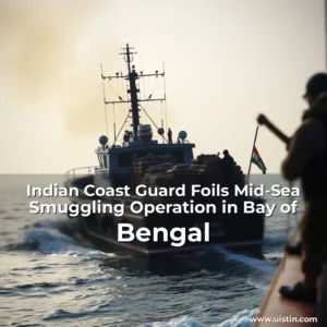 Read more about the article Indian Coast Guard Foils Mid-Sea Smuggling Operation in Bay of Bengal