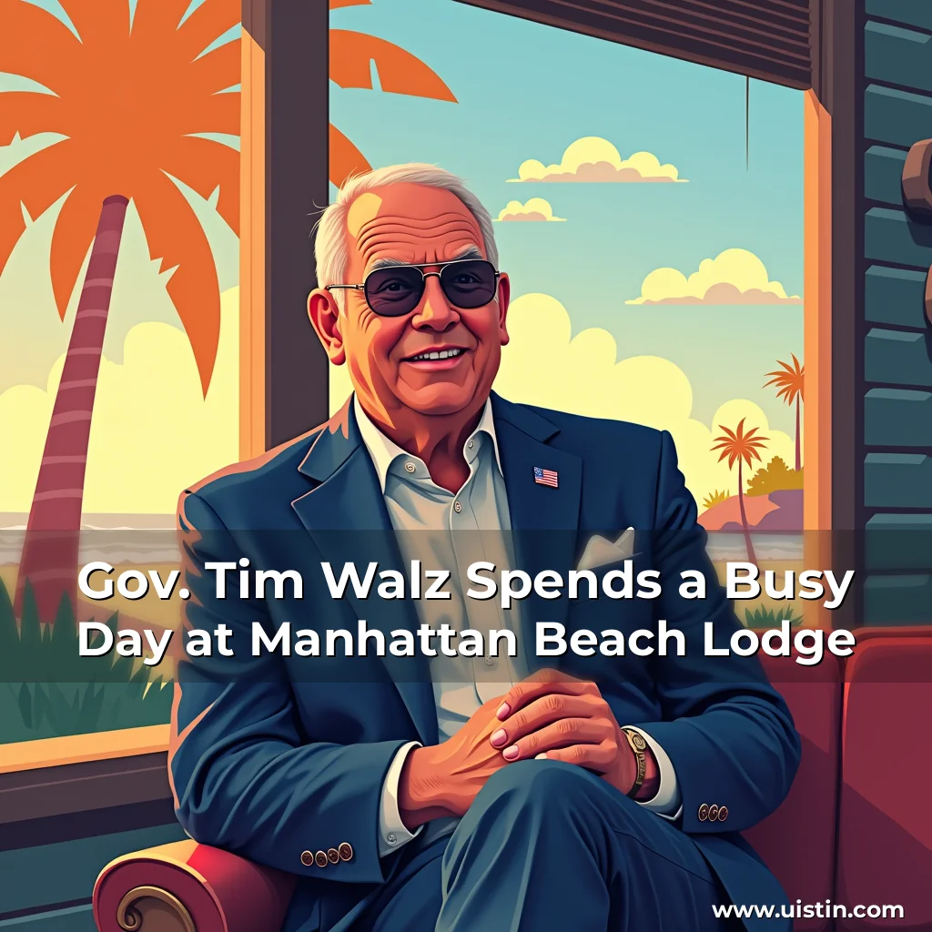 Read more about the article Gov. Tim Walz Spends a Busy Day at Manhattan Beach Lodge